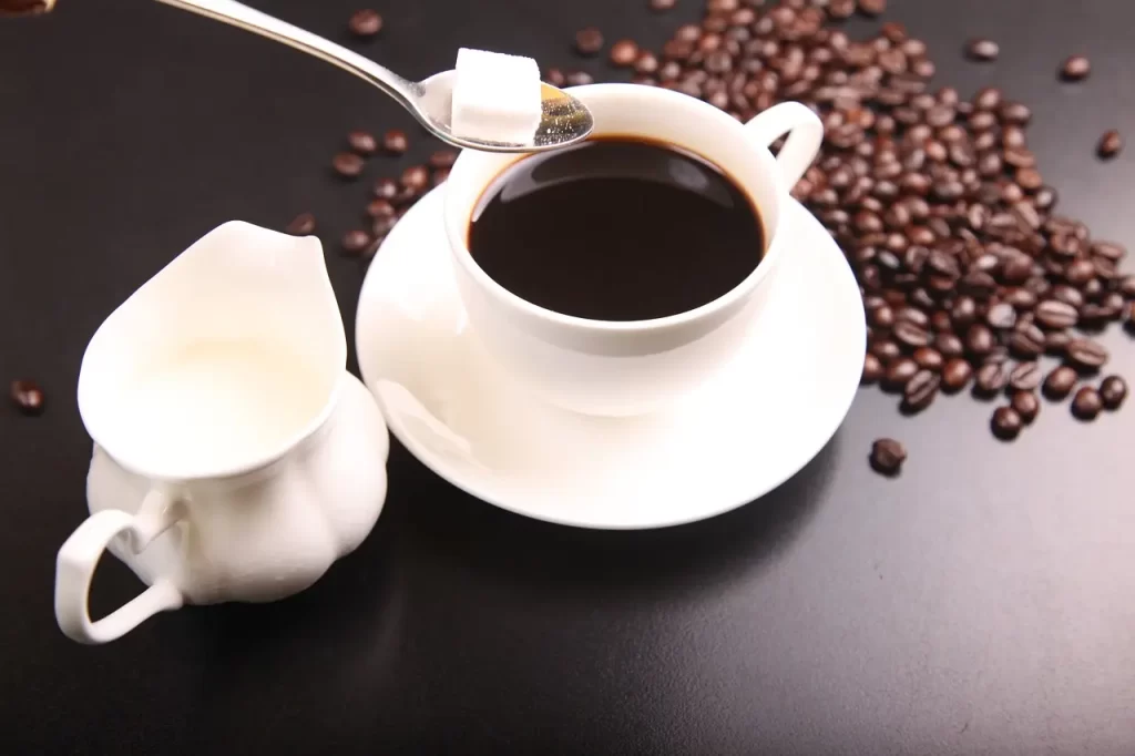 Coffee with sugar