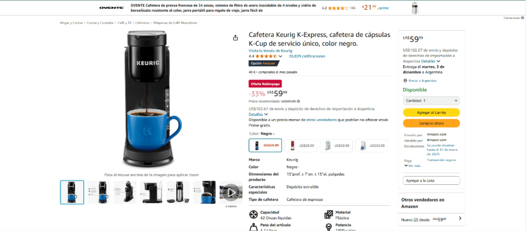 Cafertera Keuring K - Express